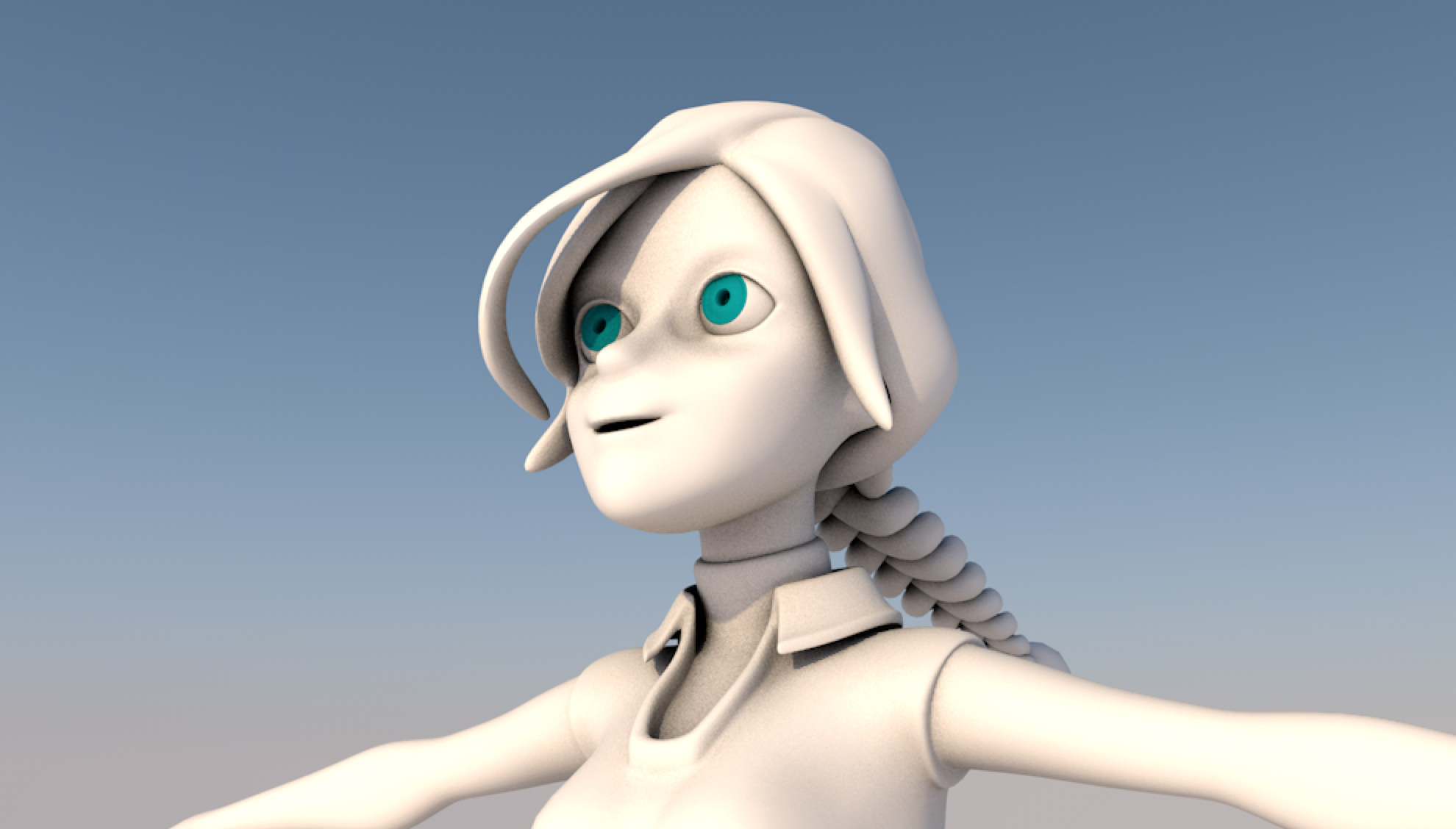 3D Anime Character in C4D 3D Anime Character in C4D